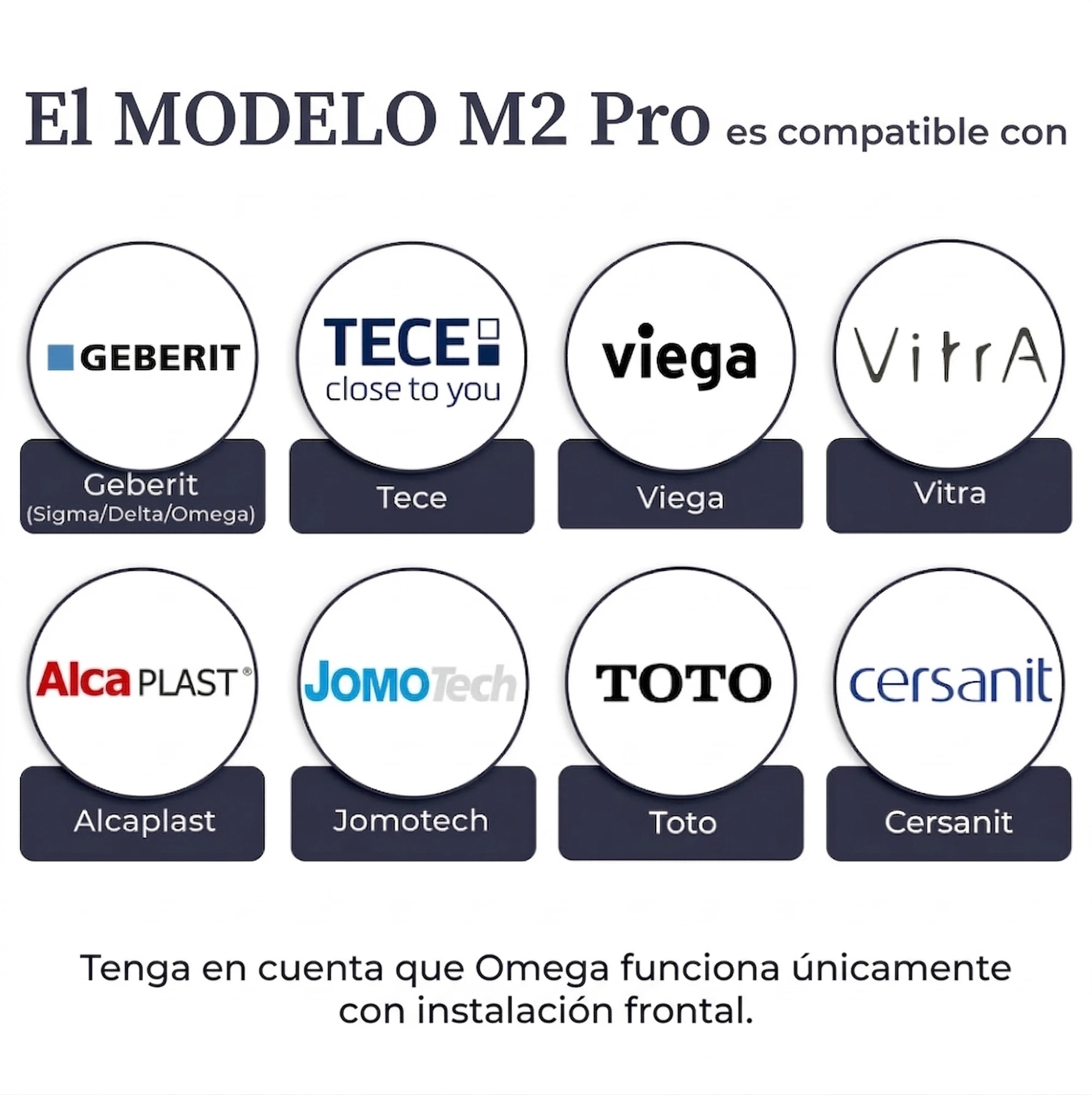 Pulsador EDPLIT M2 PRO compatible con Geberit TECE Viega Alcaplast