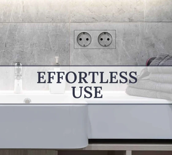 Enchufe doble invisible EDPLIT instalado