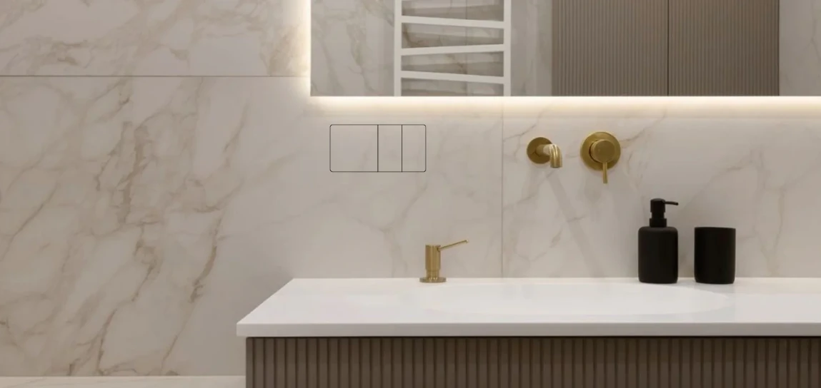 Interruptor Invisible Simple EDPLIT - Vista frontal